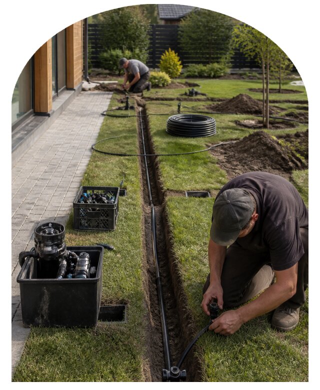 Профессиональный монтаж системы автополива в Лангепасе
